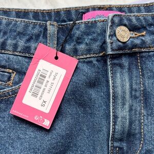 Edikted Blue Denim Mini Skirt